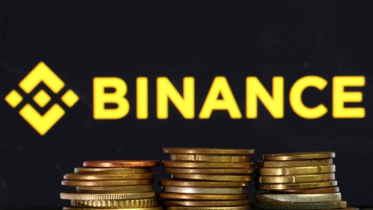 The Binance logo is displayed on a screen in this photo illustration taken on Tuesday, June 6, 2023. – AFPpic