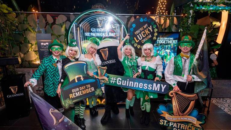 The dance troupe at the Guinness St. Patrick’s 2023 celebration