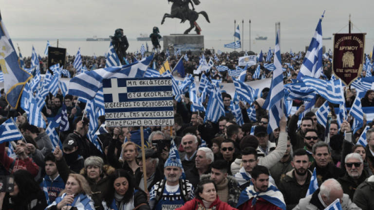 More than 50,000 Greeks protest over Macedonia name row