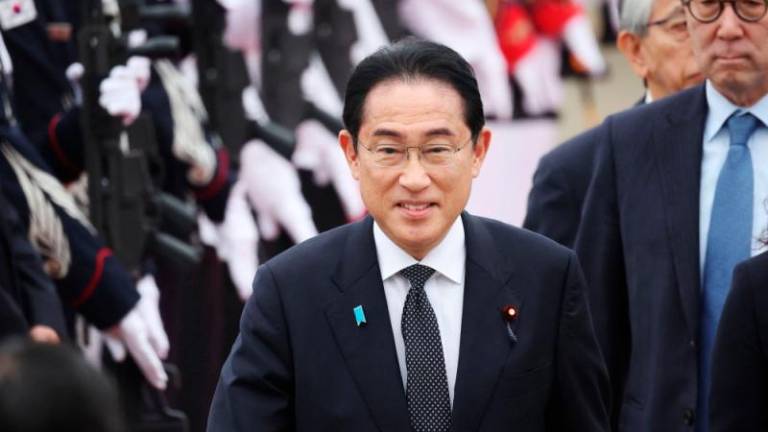 Japanese Prime Minister Fumio Kishida arrived in South Korea today as Seoul and Tokyo seek to restart their shuttle diplomacy and mend ties in the face of growing nuclear threats from Pyongyang//AFPix