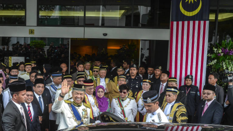Agong opens Parliament sitting