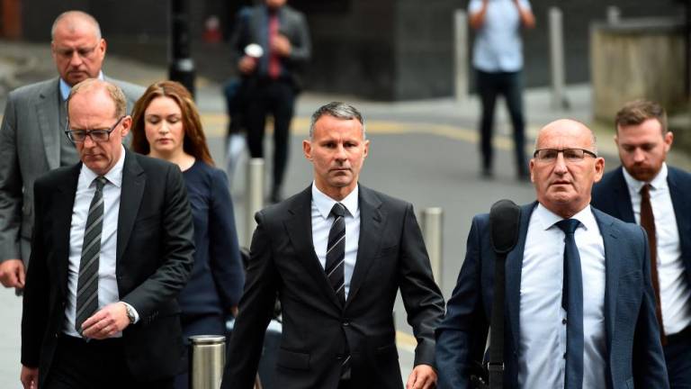 Former Manchester United footballer Ryan Giggs arrives at Manchester Crown Court in Manchester, Britain, August 16, 2022 REUTERSPIX