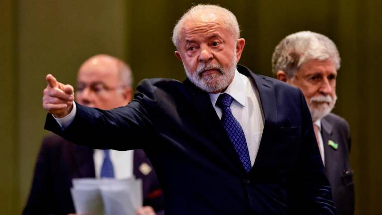 Brazil’s President Luiz Inacio Lula da Silva gestures during the South American Summit at Itamaraty Palace in Brasilia, Brazil May 30, 2023/REUTERSPix