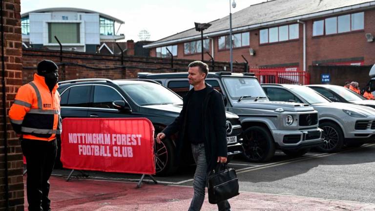 Leeds United’s US head coach Jesse Marsch arrives to attend the English Premier League football match between Nottingham Forest and Leeds United at The City Ground in Nottingham, central England, on February 5, 2023/AFPPix