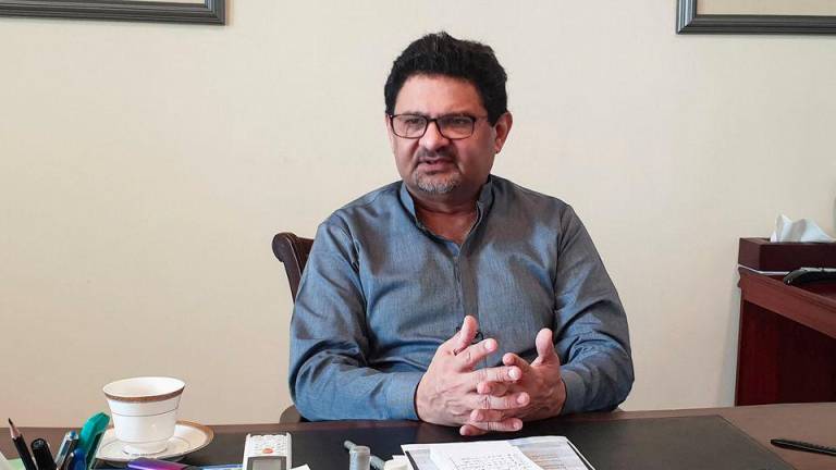 Miftah Ismail, Pakistan’s Federal Minister for Finance and Revenue, speaks during an interview with Reuters in Islamabad, Pakistan, September 18, 2022. - REUTERSPIX