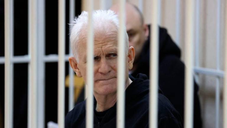 A court in Belarus on March 3, 2023 sentenced Nobel Prize winner Ales Bialiatski to 10 years in prison, in a case his supporters see as punishment for his human rights work. AFPPIX