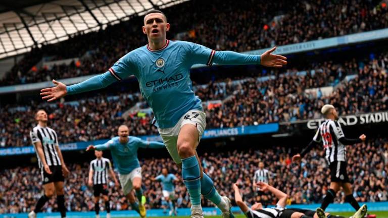 Foden was below his best at times last season despite City’s historic march to Premier League, Champions League and FA Cup glory. AFPPIX