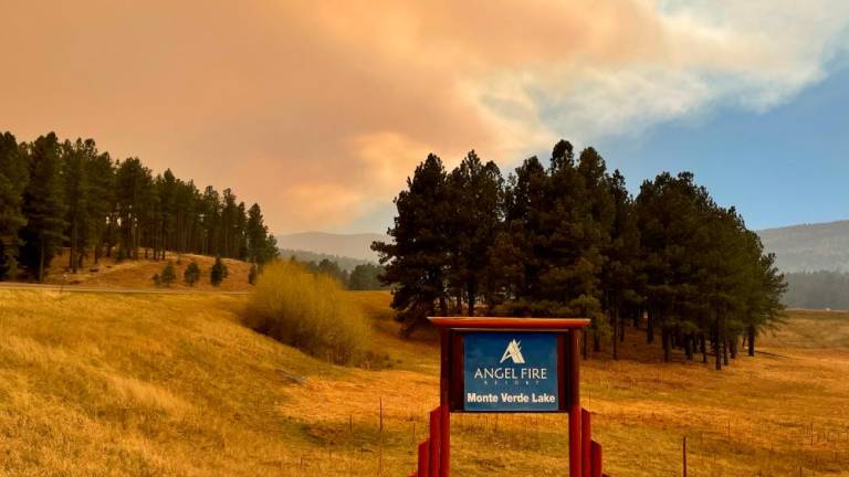 The Calf Creek Hermits Peak fire burns north of the ski resort town of Angel Fire, New Mexico, U.S., May 11, 2022. REUTERSpix