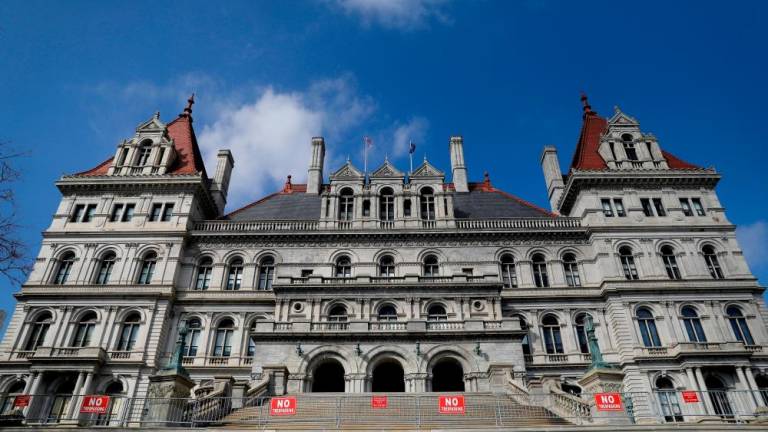 File photo: A general view of the New York State Capitol in Albany, New York, U.S., March 3, 2021. REUTERSpix