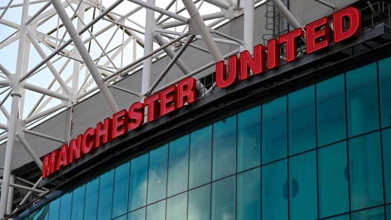 In this file photo taken on November 23, 2022 Old Trafford stadium, home ground of Manchester United football team, is pictured in Manchester, northern England/AFPPix