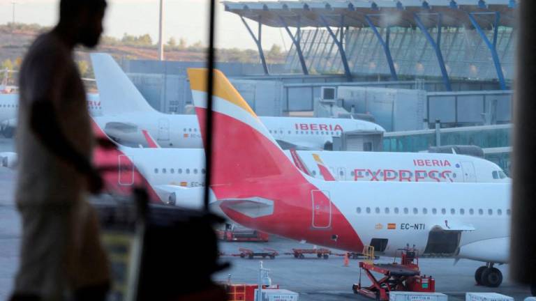 An Iberia Express aircraft is seen on the tarmac of Adolfo Suarez Madrid-Barajas Airport, in Madrid, Spain, August 27, 2022. REUTERSpix