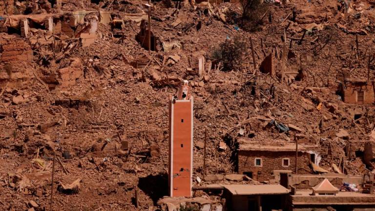 A general view of damages in the aftermath of a deadly earthquake, in Adassil, Morocco, September 11, 2023. REUTERSPIX