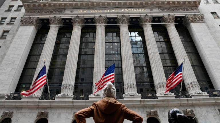 All three major US stock indices tumbled more than 1% on Thursday. – AFPpic