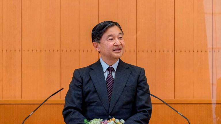Japan’s Emperor Naruhito speaks during a news conference on the occasion of his 61st birthday on February 23, 2021, at Akasaka Palace in Tokyo, Japan. REUTERSPIX