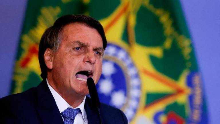 File photo: Brazil's President Jair Bolsonaro speaks during a ceremony at the Planalto Palace in Brasilia, Brazil June 7, 2022. REUTERSpix