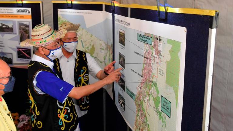 PM said the technical study of the SSLR Phase 2 and LTB projects that connect Miri to Limbang and Lawas, and are expected to take three to five years to complete, was now at the final stage. - Bernamapix