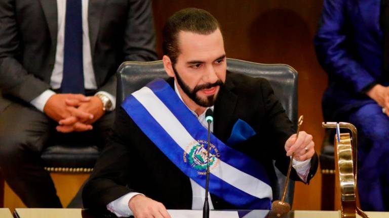 El Salvador’s President Nayib Bukele marks his fourth year in office, in San Salvador, El Salvador June 1, 2023. REUTERSPIX