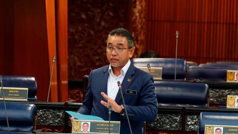KUALA LUMPUR, March 27 -- Deputy Defense Minister Adly Zahari during the Budget committee session debate at the First Meeting of the Second Term of the 15th Parliament at the Parliament Building today. BERNAMAPIX