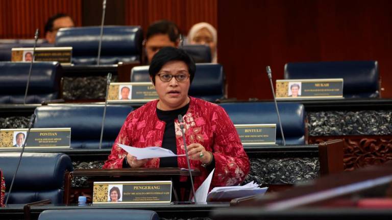 Menteri Undang- Undang dan Reformasi Institusi Datuk Seri Azalina Othman Said. fotoBERNAMA