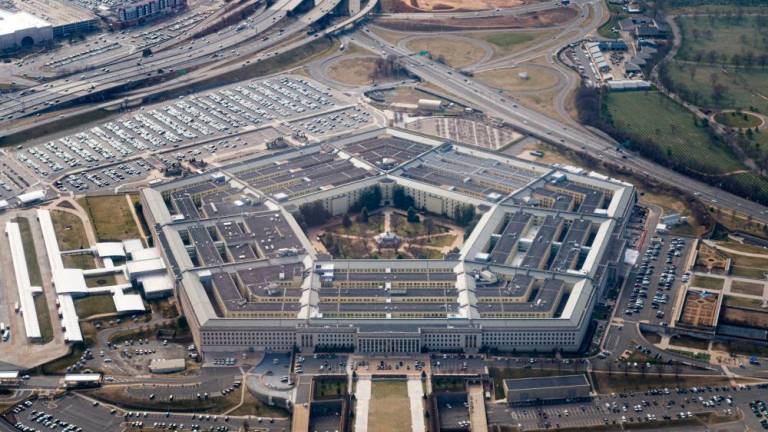 File photo: The Pentagon is seen from the air in Washington, U.S., March 3, 2022, more than a week after Russia invaded Ukraine. REUTERSpix