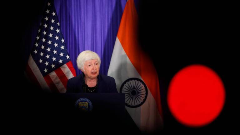 US Treasury Secretary Janet Yellen addresses the media, ahead of the G20 Summit in New Delhi, India, September 8, 2023. REUTERSpix