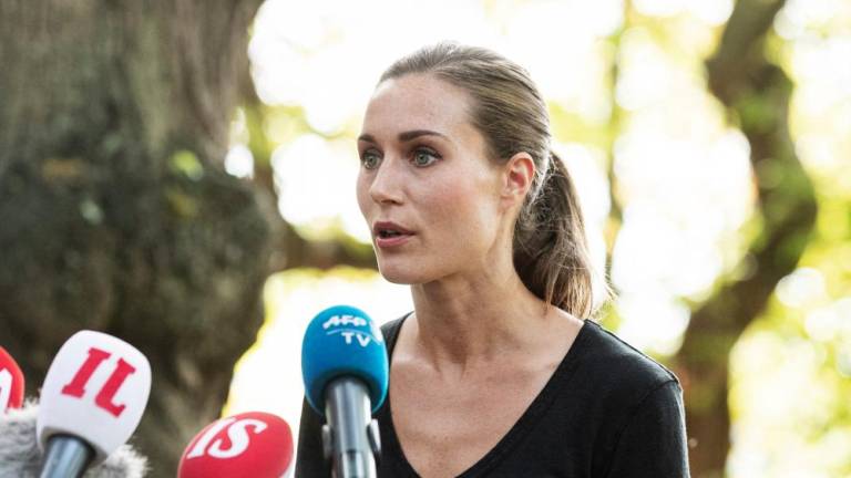 Prime Minister of Finland Sanna Marin holds a news conference after videos of her partying leaked into social media and sparked criticism earlier this week, in Helsinki, Finland August 19, 2022. - REUTERSPIX