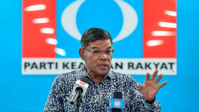 KUALA LUMPUR, March 16 -- The Secretary General of the People’s Justice Party (PKR), Datuk Seri Saifuddin Nasution spoke during a press conference at the PKR Headquarters today. BERNAMAPIX