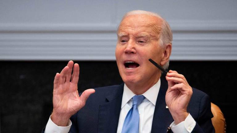 US President Joe Biden speaks while hosting a meeting with the President’s Board of Advisors on Historically Black Colleges and Universities at the White House in Washington, DC, on September 25, 2023. AFPPIX