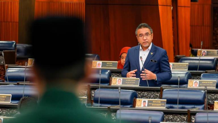 KUALA LUMPUR, June 8 -- Deputy Defense Minister Adly Zahari during a question and answer session at the Dewan Rakyat Conference at the Parliament Building today. BERNAMAPIX