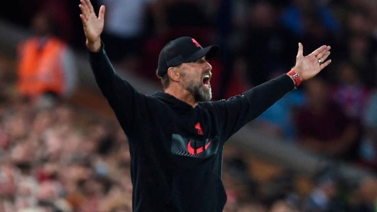 FILE PHOTO: Liverpool manager Juergen Klopp reacts - REUTERSPIX