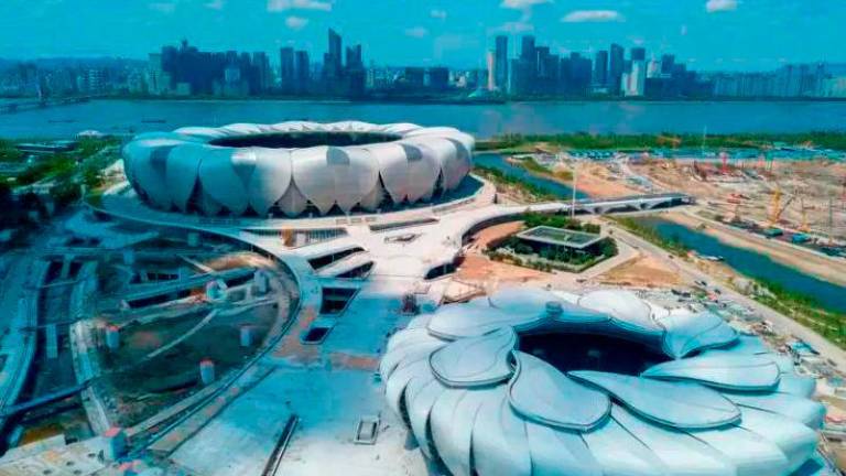 Hangzhou Olympic Sports Center Tennis Center and Hangzhou Olympic Sports Center Gymnasium. Facebook/19th Asian Games Hangzhou 2022