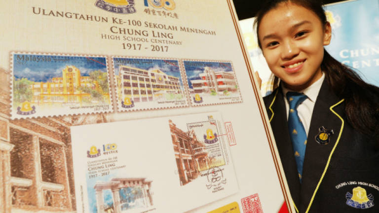 Chung Ling High School marks centenary with stamp and first day cover