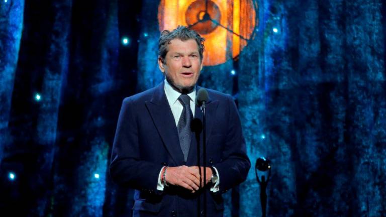 FILE PHOTO: Wenner, co-founder and publisher of Rolling Stone magazine, speaks at the 32nd Annual Rock &amp; Roll Hall of Fame Induction Ceremony - Show – New York City, U.S., 07/04/2017 – Publisher Jann Wenner. - REUTERSPIX