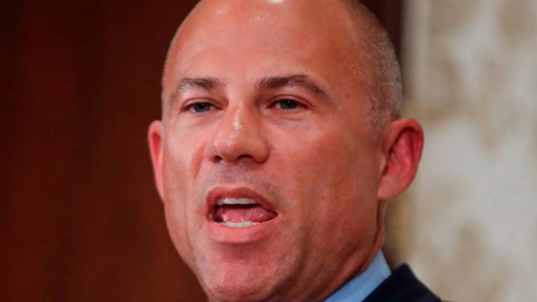 (FILES) In this file photo taken on July 15, 2019 attorney Michael Avenatti speaks at a press conference in Chicago, Illinois. AFPPIX