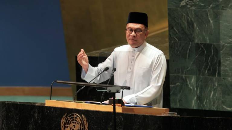 NEW YORK, 22 Sept -- Perdana Menteri Datuk Seri Anwar Ibrahim menyampaikan ucapan pada Perhimpunan Agung Pertubuhan Bangsa-Bangsa Bersatu (UNGA) ke-78 hari ini.