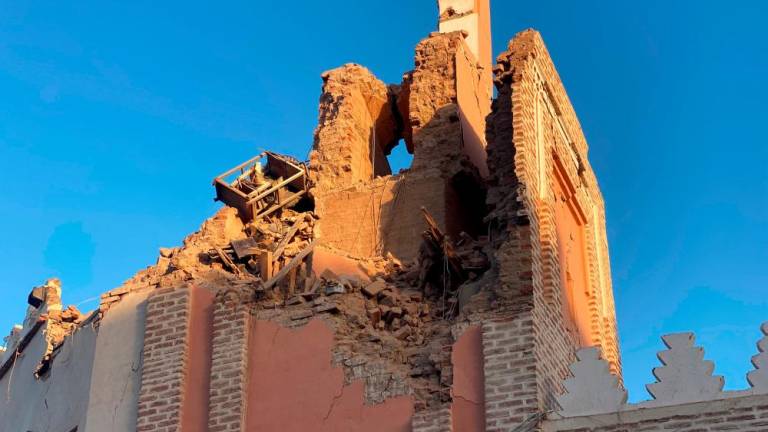 A general view of damage in the historic city of Marrakech, following a powerful earthquake in Morocco//Reuterspix