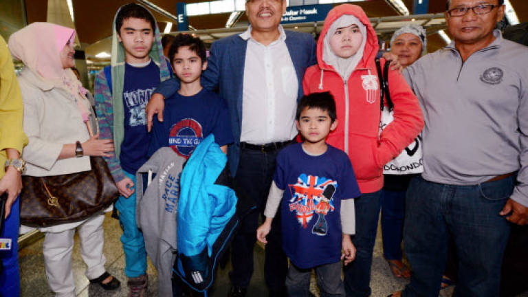 Children of M'sian couple glad to be in Malaysia