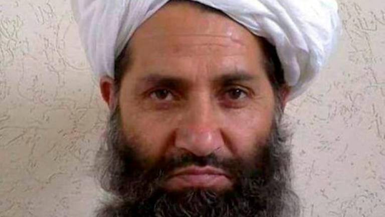 Taliban leader Mullah Haibatullah Akhundzada is seen in an undated photograph, posted on a Taliban Twitter feed on May 25, 2016, and identified separately by several Taliban officials, who declined to be named. Social Media/File Photo REUTERSPIX