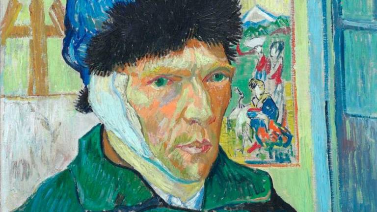 Self-portrait with bandaged ear, 1889 painting by Vincent van Gogh (1853-1890) obtained on June 30, 2021. REUTERSPIX