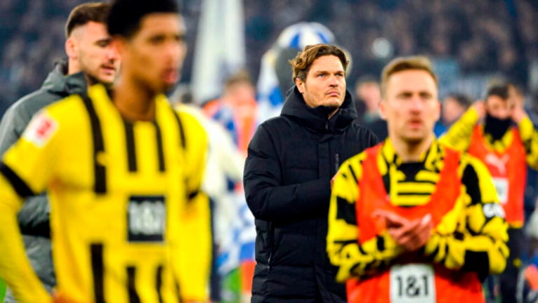 Borussia Dortmund head coach Edin Terzic (middle). AFPPIX
