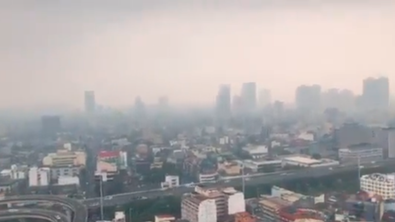 Volcanic smog detected in Taal, health advisory issued. Screen grab video from X/@ICR360