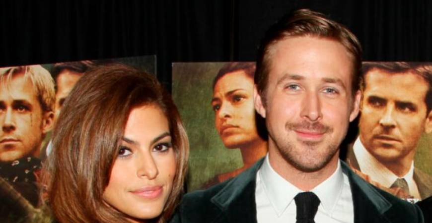 Eva Mendes (left) and Ryan Gosling during a red carpet event. – Reuters