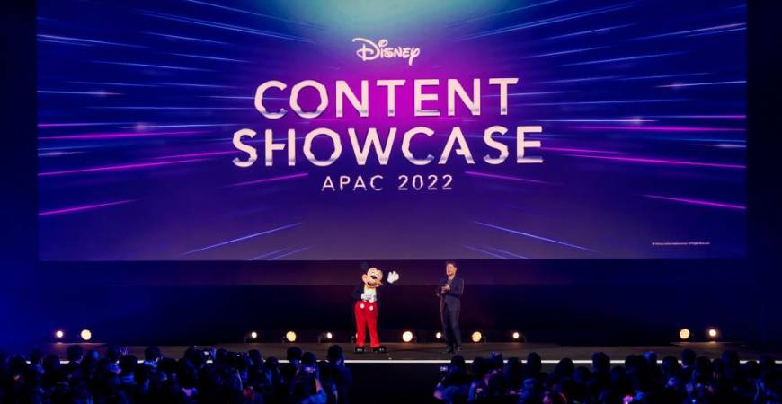Luke Kang and Mickey Mouse opens the Disney Content Showcase in Singapore. – All pix Courtesy of The Walt Disney Company