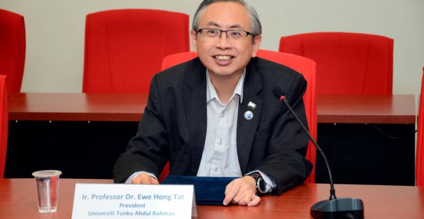 UTAR President Ir Prof Dr Ewe Hong Tat