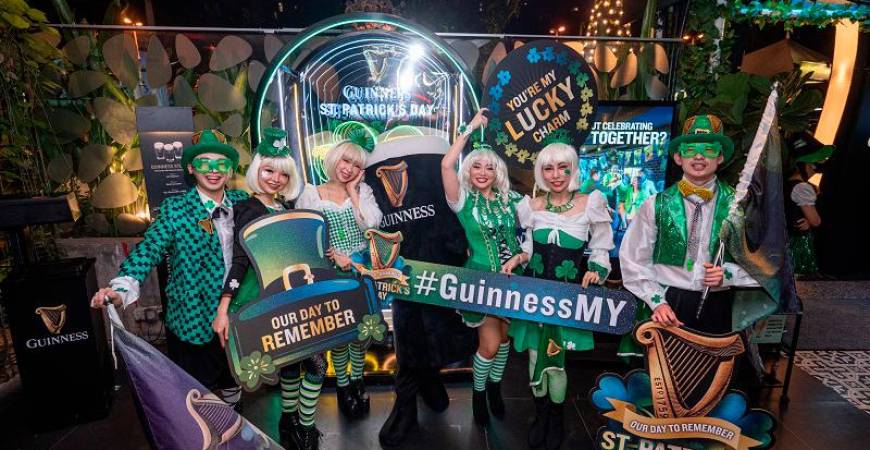 The dance troupe at the Guinness St. Patrick’s 2023 celebration