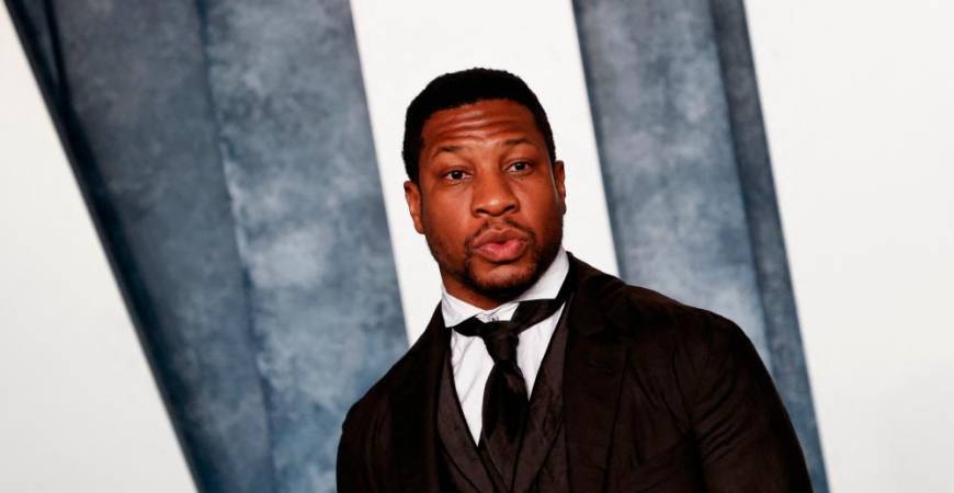 Jonathan Majors was arrested in New York on March 25. – AFP