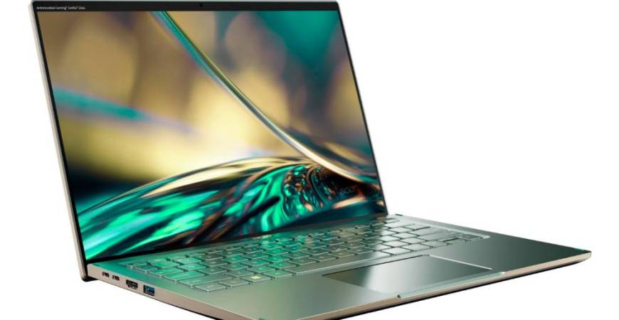 The ACER Swift 5 in Mist Green. – Acer