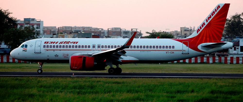 An Air India Airbus A320neo passenger plane on the runway after landing at Sardar Vallabhbhai Patel International Airport, in Ahmedabad, India. – Reuterspic
