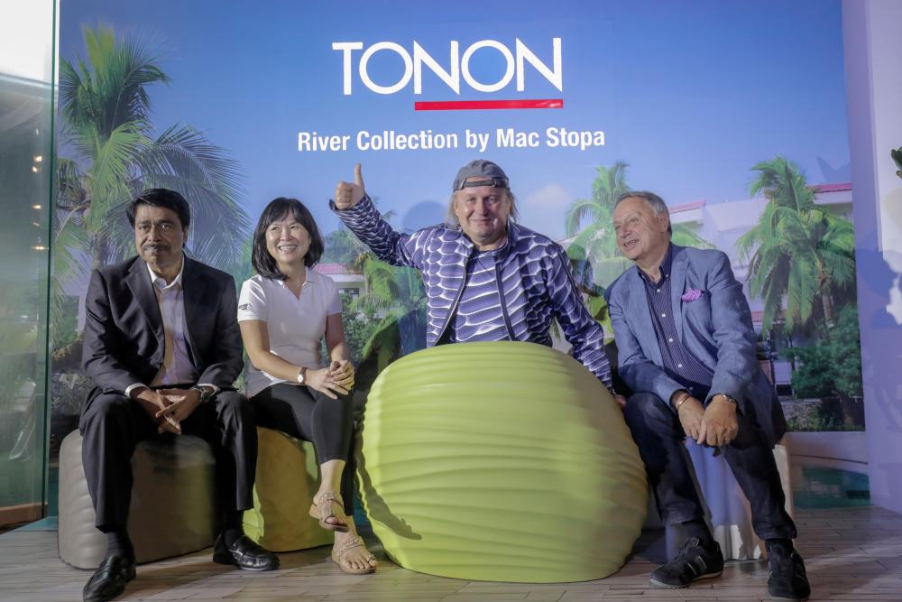 From left: Edison, Chesters Collection executive director Jane Lui, Stopa and CEO of Tonon Italia Sandro Tonon. SUNPIX by ASYRAF RASID