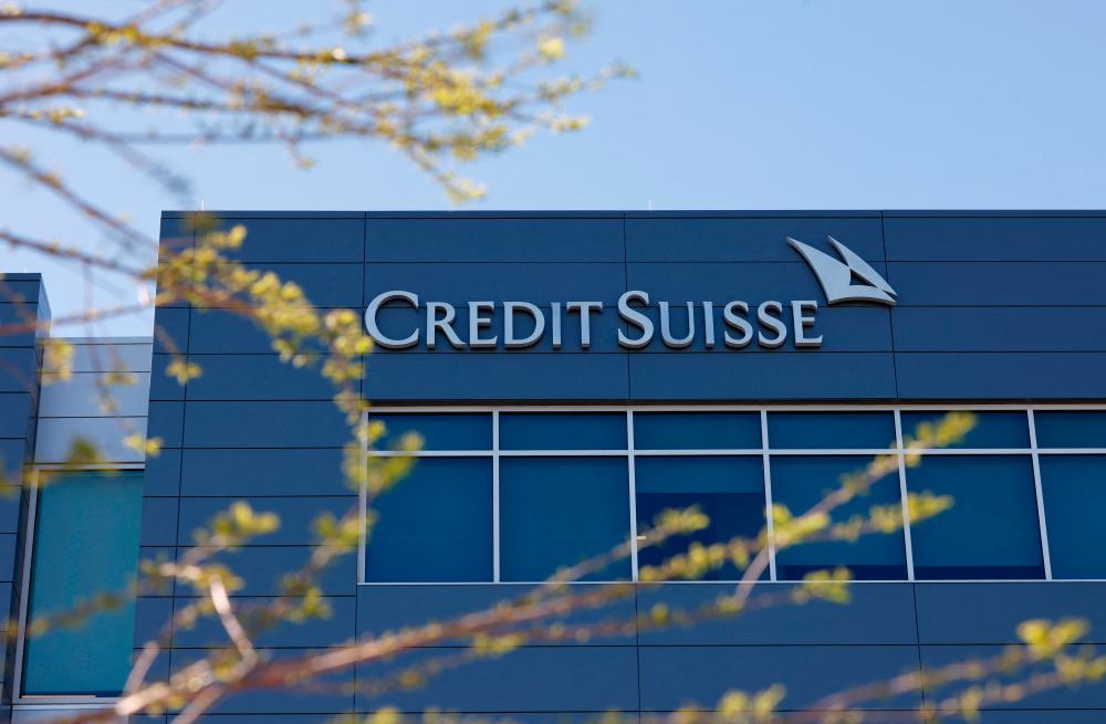 The Credit Suisse logo adorns one of the bank’s buildings at their campus in Research Triangle Park in Morrisville, North Carolina, US. – Reuterspic